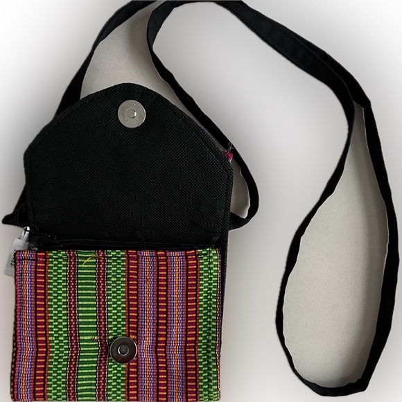 HANDMADE Mexican Guatemalan Worry Doll Coin Purse Bag Handbag Clutch Cross Body - Picture 10 of 17